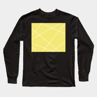 Abstract geometric pattern - gold and white. Long Sleeve T-Shirt